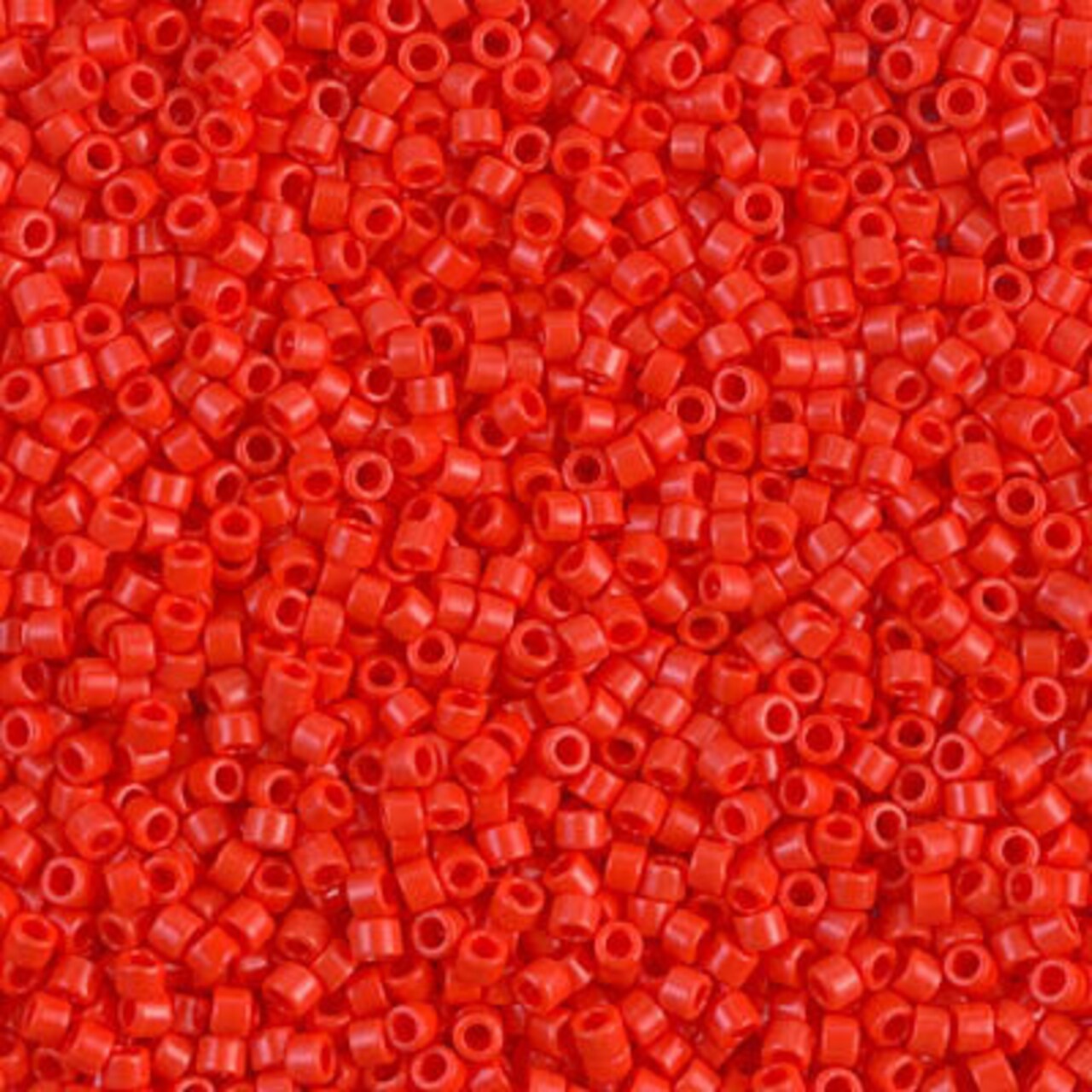 Miyuki Delica Bead 11/0, DB0727, Opaque Vermillion Red, 5 grams